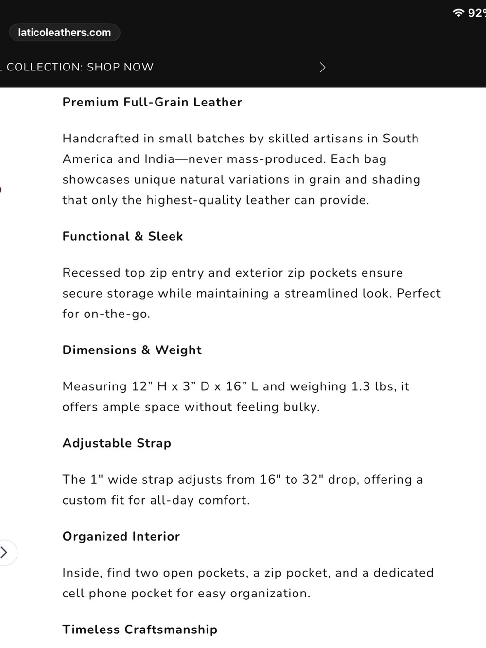 Latico Jackson Crossbody - Picture 5 of 5